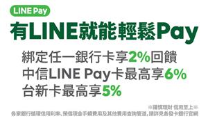 OK超商有LINE就能輕鬆Pay，最高享6%回饋
