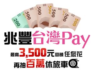 振興三倍券兆豐台灣Pay加碼活動，最高享900元回饋