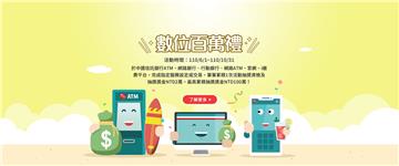 中國信託ATM數位百萬禮，3點抽10萬點數