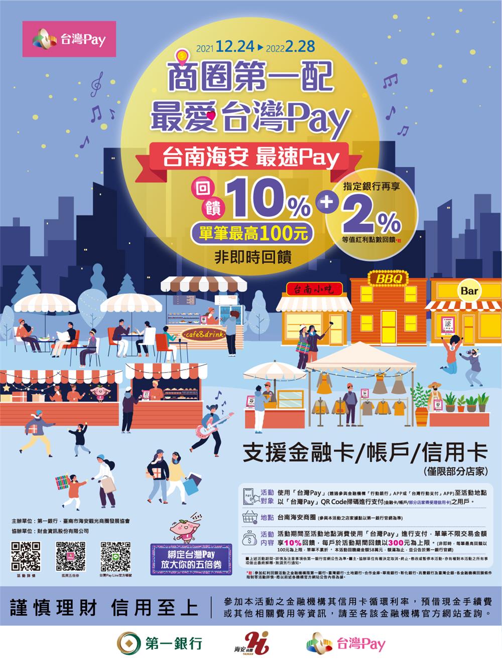 商圈第一配最愛台灣Pay，台南海安最速Pay享回饋