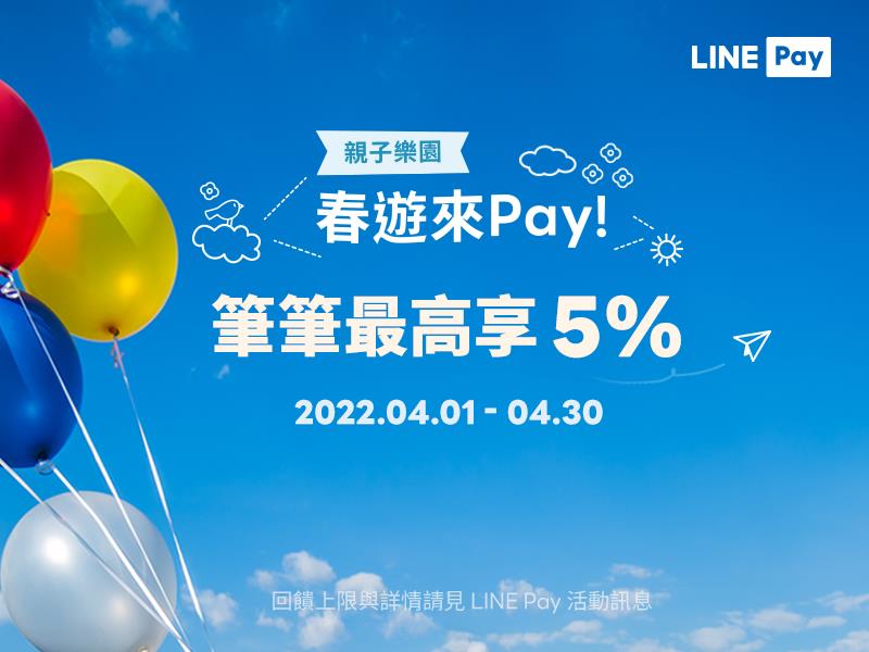 遊樂園領優惠券，LINE Pay付款享LINE POINTS回饋