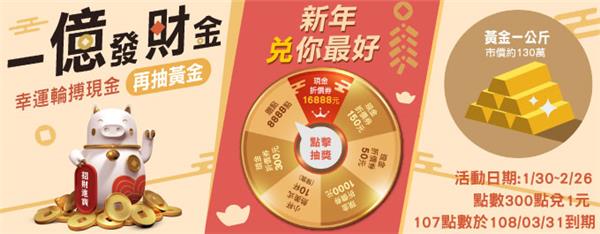 全家新年兌你最好，一億發財金再抽黃金