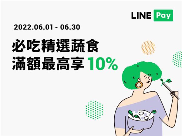 夯蔬食LINE Pay付款消費滿額享LINE POINTS回饋