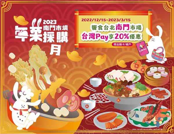 饗食台北南門市場台灣Pay享現金回饋優惠