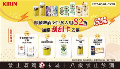 台灣麒麟抽獎OK超商品牌月抽限量周邊