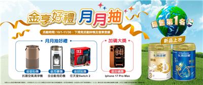 卡洛塔妮抽獎金享好禮月月抽Switch2，加碼抽iPhone17