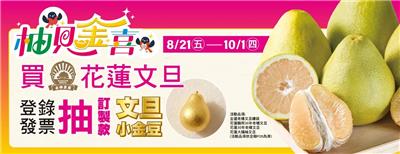 全聯抽獎柚見金喜花蓮文旦抽今生金飾金豆